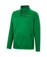 Men's Colosseum Green Oregon Ducks Rebound Quarter-Snap Jacket