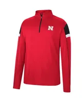 Men's Colosseum Scarlet Nebraska Huskers Golf Match Quarter-Zip Windshirt