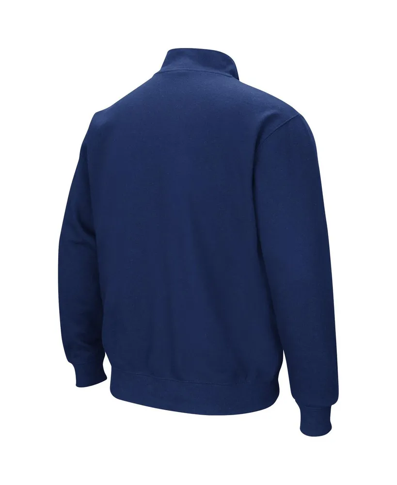 Men's Colosseum Navy Pennsylvania Quakers Tortugas Quarter-Zip Sweatshirt