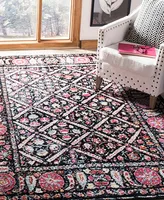 Safavieh Adirondack 203 Black and Fuchsia 6' x 9' Area Rug