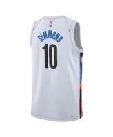 Men's and Women's Nike Ben Simmons White Brooklyn Nets 2022/23 City Edition Swingman Jersey