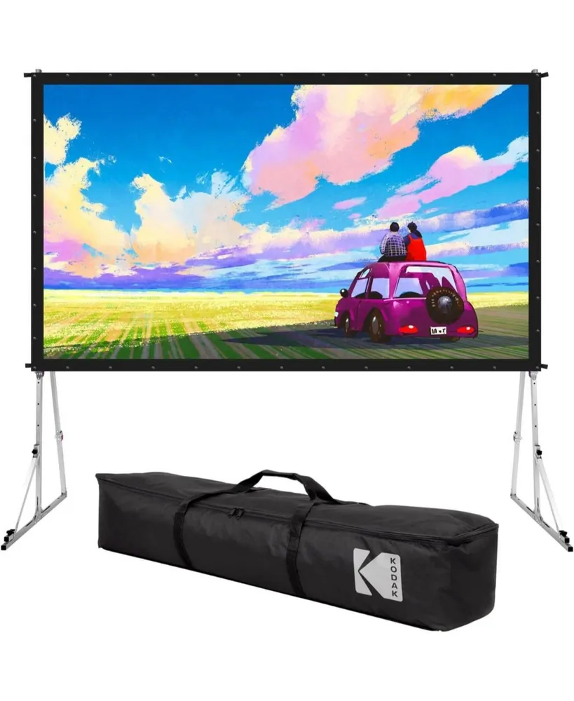 Kodak 120" Dual Portable Projector Screen with Stand and Carry Case