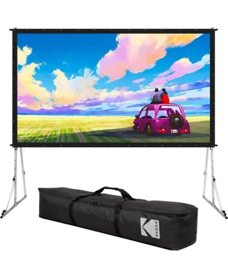 Kodak 120" Dual Portable Projector Screen with Stand and Carry Case