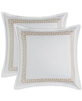 Hotel Collection Chain Links Embroidery 100% Pima Cotton 2-Pc. Sham Set, Euro, Exclusively at Macy's