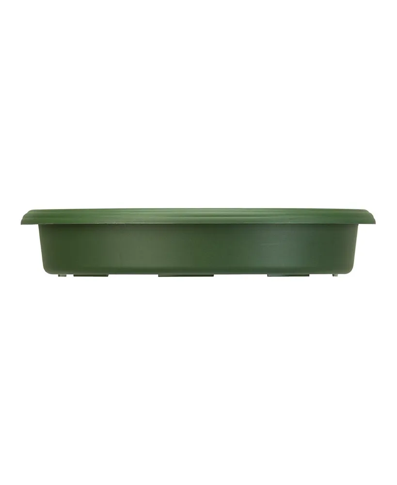 Hc Companies Panterra Deep Clip-On Planter Saucer Drip Tray Green, 6in