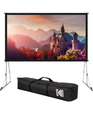 Kodak 150" Dual Portable Projector Screen with Stand and Carry Case