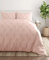 ienjoy Home Ultra Soft -Pc. Pinch Pleat Duvet Cover Set