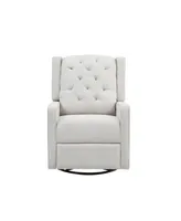 Afg Baby Furniture 40" Polyester Ava Swivel Glider Recliner