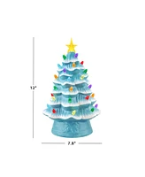 12" Nostalgic Christmas Tree Holiday Decor