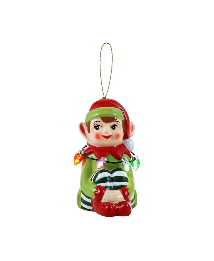 Mini Nostalgic Ceramic Figure Elf Holiday Decor