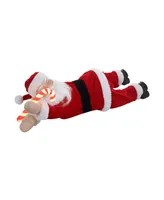 19.25" Sleeping Santa Holiday Decor