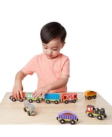 Melissa & Doug Wooden Train Cars & Pieces