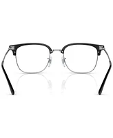 Ray-Ban Unisex Square Eyeglasses, RX721651-o - Black On Silver