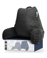 Nestl Cut Plush Striped Reading Pillow with Arms