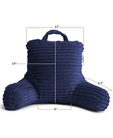 Nestl Cut Plush Striped Reading Pillow with Arms