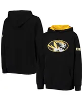 Big Boys Stadium Athletic Black Missouri Tigers Big Logo Pullover Hoodie