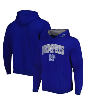 Men's Colosseum Royal Memphis Tigers Arch and Logo Pullover Hoodie