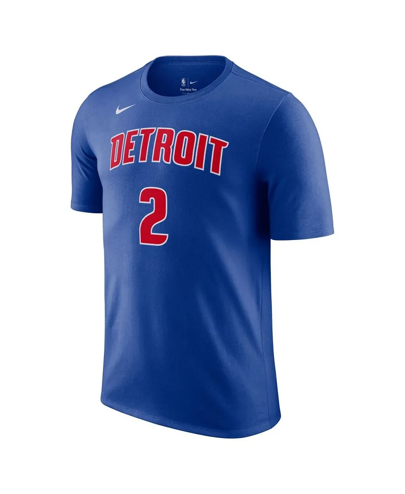 Men's Nike Cade Cunningham Blue Detroit Pistons Icon 2022/23 Name and Number Performance T-shirt