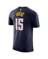 Men's Nike Nikola Jokic Navy Denver Nuggets Icon 2022, 23 Name and Number T-shirt