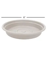 Bloem Dura Cotta Plant Saucer Tray, 6in Taupe