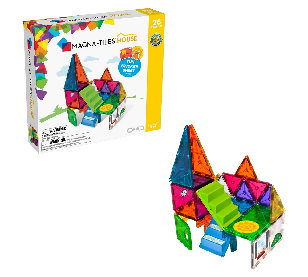 Magna-tilesa Magna-tiles House 28-Piece Magnetic Construction Set, Ages 3+ - Assorted Pre