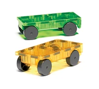 Magna-tilesa Magna-tiles Cars – Green & Yellow 2-Piece Magnetic Construction Set