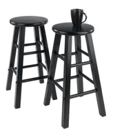 Winsome Element 2-Piece Wood Counter Stool Set
