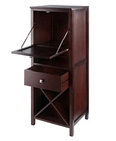 Winsome Brooke Jelly 47.44" Wood 4-Section Wine Storage Cupboard