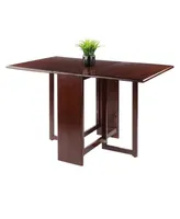 Winsome Clara 29.53" Wood Double Drop Leaf Dining Table