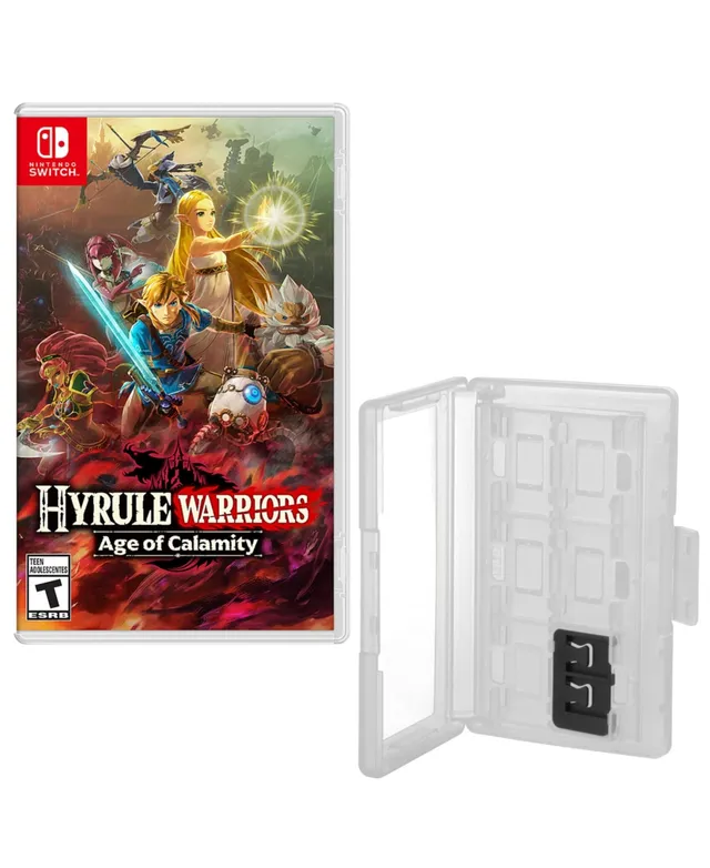 Nintendo Switch in Gray with Hyrule Warriors: Age of Calamity and  Accessories 