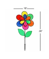 Gardener's Select (GSA29) 12 Petal Pin Wheel with 2 Leaves, 18 by 28