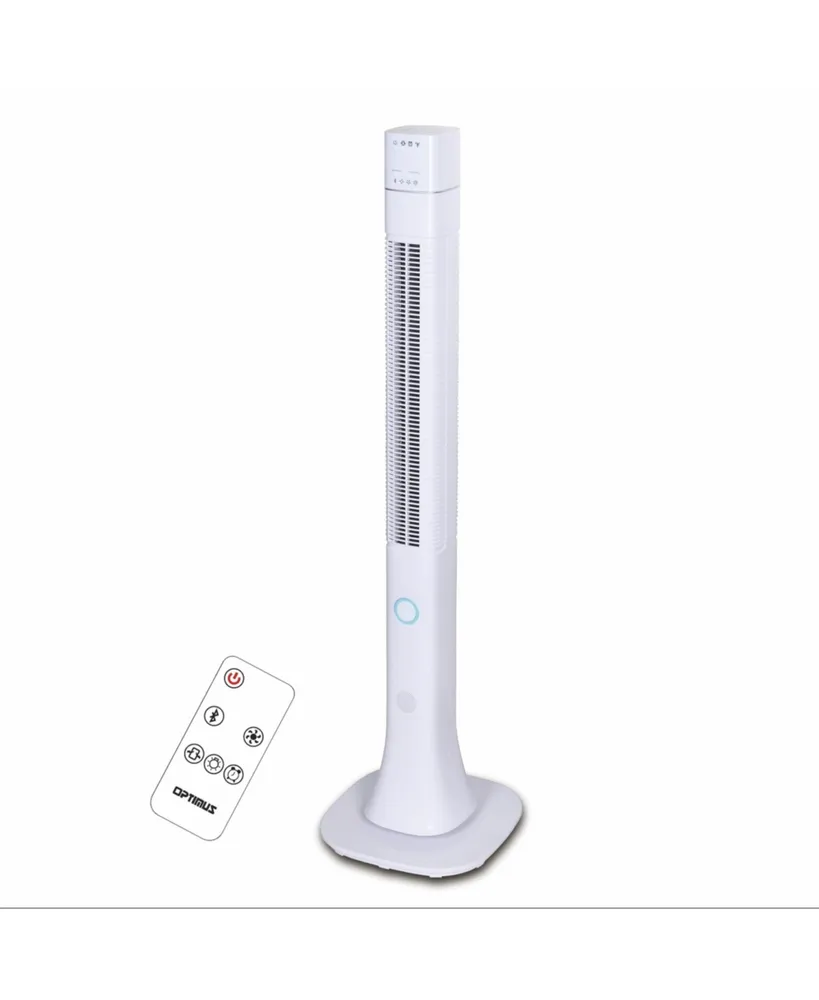 Optimus 48 Inch Bluetooth Pedestal Tower Fan with Remote Control