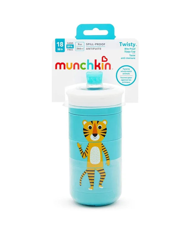 Munchkin Stainless Steel Snack Catcher with Lid, 9 Ounce Blue
