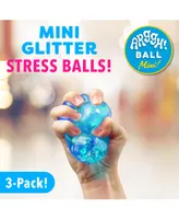 Power Your Fun Arggh Mini Glitter Stress Balls for Adults and Kids - 3pk