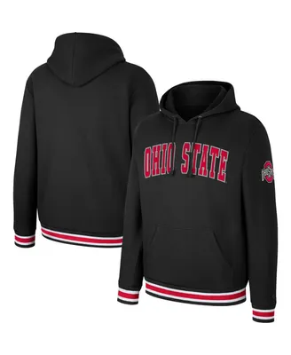 Men's Colosseum Black Ohio State Buckeyes Varsity Arch Pullover Hoodie