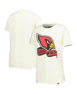 Women's New Era Cream Arizona Cardinals Chrome Sideline T-shirt