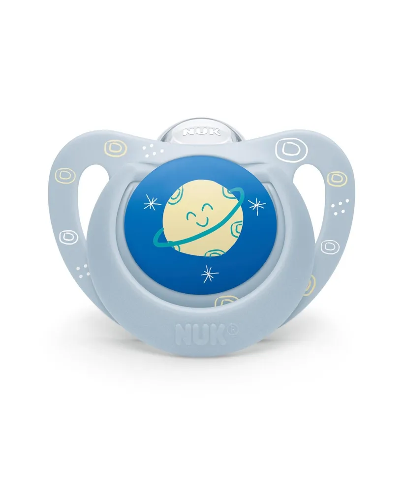 Nuk Orthodontic Pacifiers, 0-6 Months, Blue Space, 2 Pack - Assorted Pre
