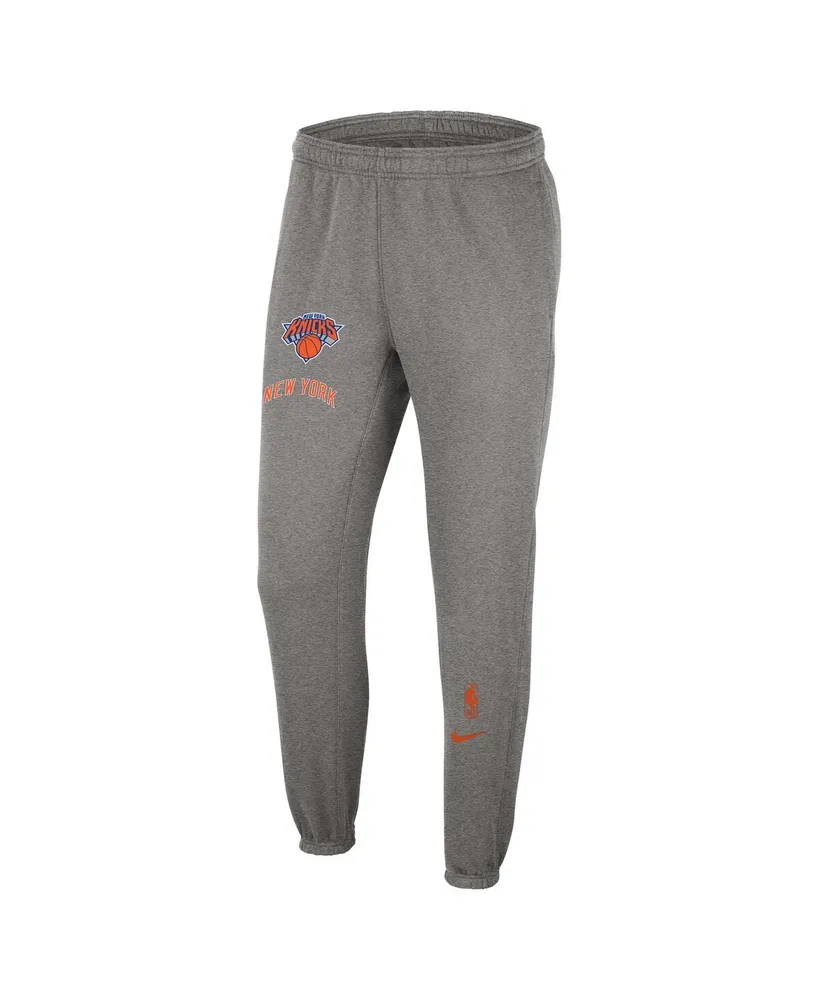 Men's Nike Heather Charcoal New York Knicks 2022/23 City Edition Courtside Brushed Fleece Sweatpants