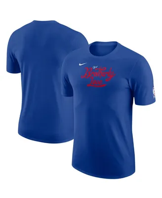Men's Nike Blue Philadelphia 76ers 2022/23 City Edition Essential Warmup T-shirt