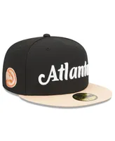 Men's New Era Black Atlanta Hawks 2022/23 City Edition Official 59FIFTY Fitted Hat