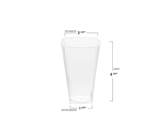 Smarty Had A Party 10 oz. Clear Round Plastic Cups (600 Cups)