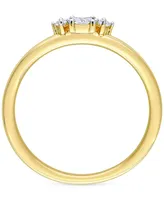 Diamond 3-Stone Engagement Ring (1/6 ct. t.w.) 14k Gold