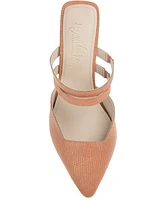Journee Signature Women's Kaitlynn Block Heel Slip On Pumps