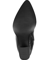 Journee Signature Women's Laila Block Heel Knee High Dress Boots