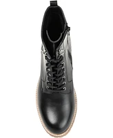 Journee Signature Women's Malle Lace Up Lug Sole Combat Booties