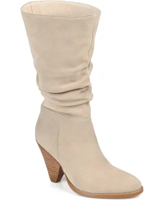 Journee Signature Women's Syrinn Cone Heel Dress Boots