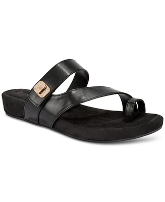 Giani Bernini Women's Rilleyy Memory Foam Footbed Flat Sandals, Created for Macy's