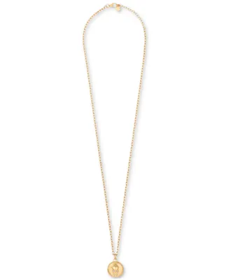 Philipp Plein Gold-Tone Ip Stainless Steel 3D $kull Cable Chain 29-1/2" Pendant Necklace