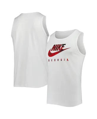 Men's Nike White Georgia Bulldogs Spring Break Futura Performance Tank Top