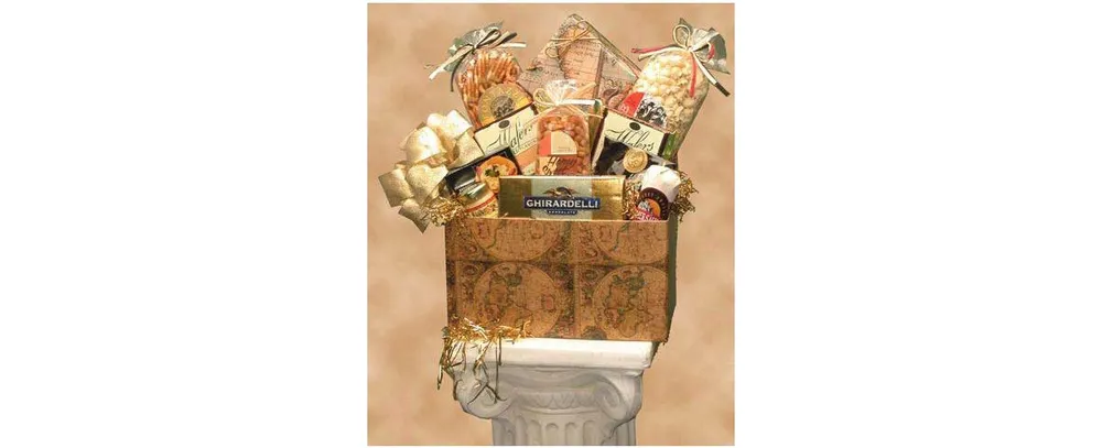 Gbds Classic Globe Gift Box - food gift basket